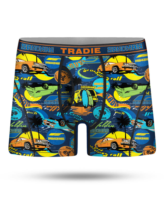 Tradie Mens Bamboo No Chafe Long Leg Trunk