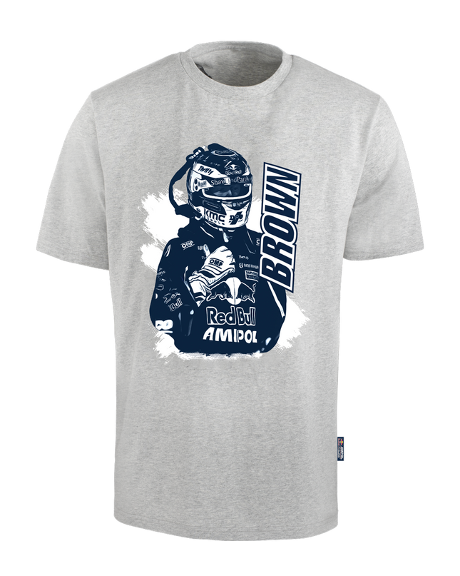 Red Bull Ampol Racing Casual Driver T-shirt Brown [4XL]