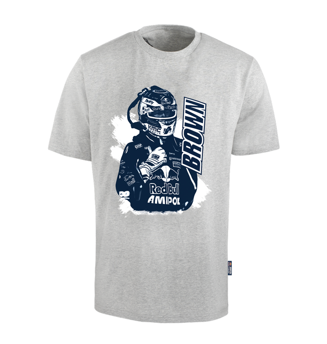 Red Bull Ampol Racing Casual Driver T-shirt Brown