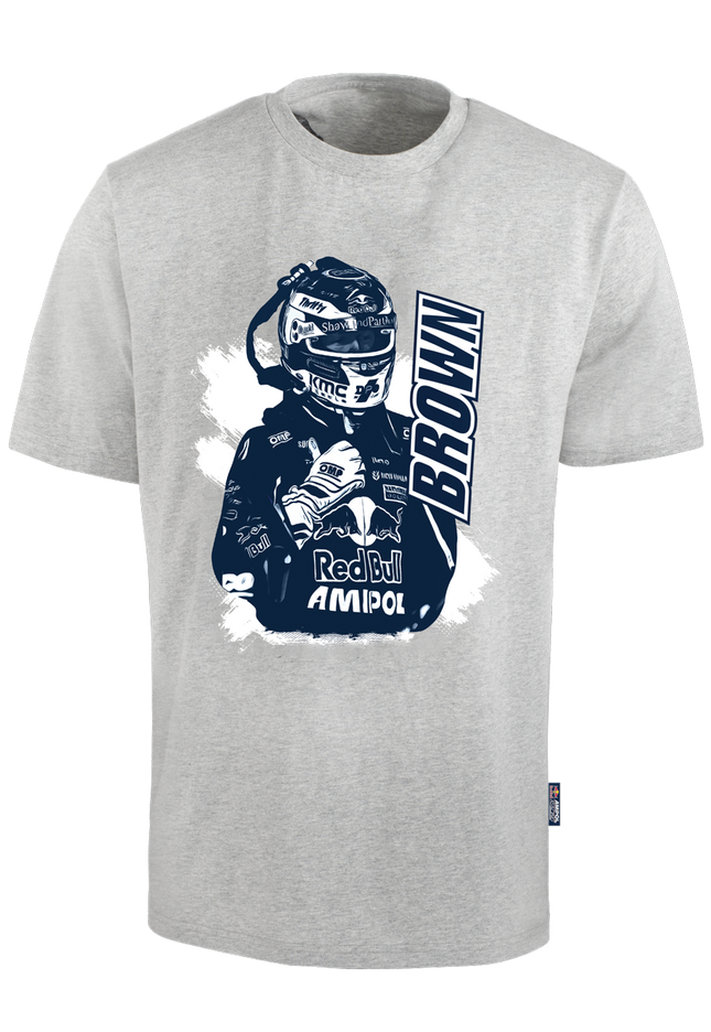Red Bull Ampol Racing Casual Driver T-shirt Brown