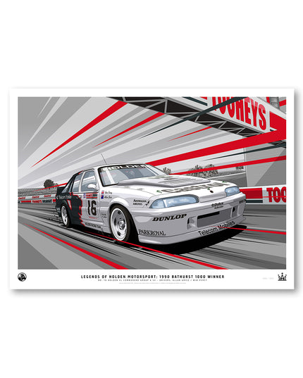 Legends of Holden Motorsport:  1990 Bathurst 1000 Winner Limited Edition Print