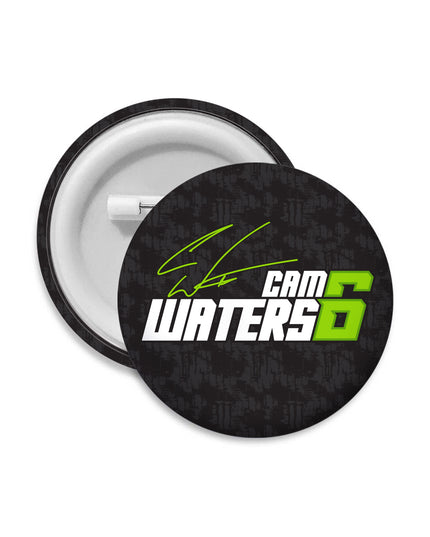 Cam Waters' Logo Button Badge