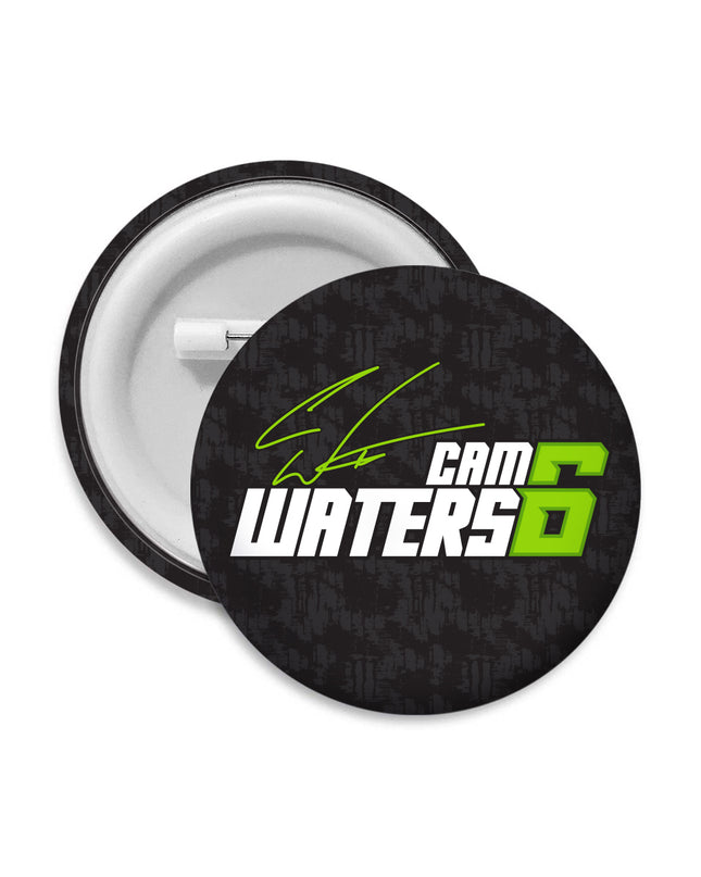 Cam Waters' Logo Button Badge